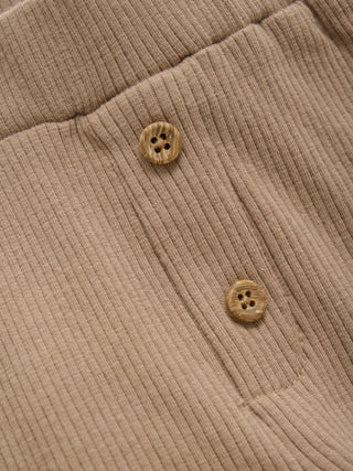 Modal Rib-Shorts Braun von Minymo