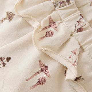 Baumwoll Hose Beige mit Hasenprint von Minymo