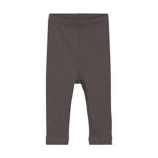 Modal Rib Leggings Dark Gull Grey Minymo