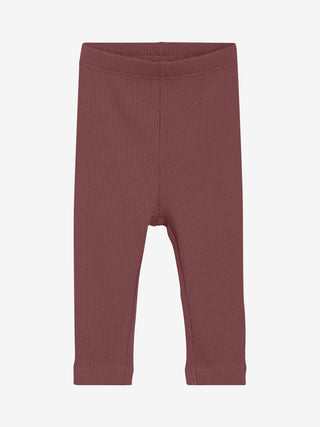 Modal Rib Leggings Withered Rose Minymo
