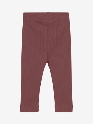 Modal Rib Leggings Withered Rose Minymo