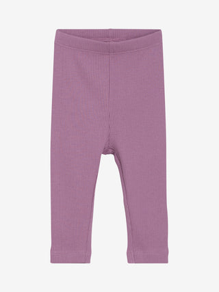 Modal Rib Leggings Mauve Orchid Minymo