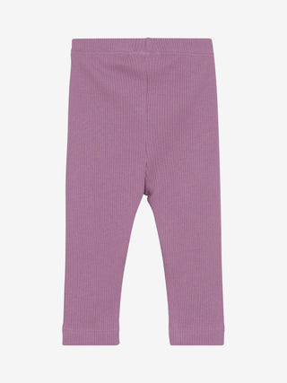 Modal Rib Leggings Mauve Orchid Minymo