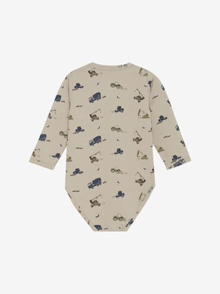 Bambus-Baumwolle Body Oxford Tan mit Baggerprint von Minymo