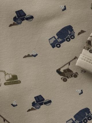 Bambus-Baumwolle Body Oxford Tan mit Baggerprint von Minymo