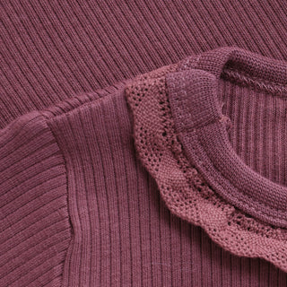 Modal Rib-Body Rose Brown von Minymo