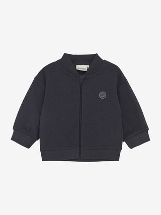 Bambus-Baumwolle Babyjacke Parisian Night Blau von Minymo