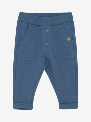 Baumwollhose Vintage Indigo Blau von Minymo