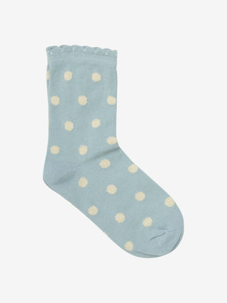Baumwolle Socken 3er Pack Rosa-Blau und Beige mit Blumenmuster von Minymo