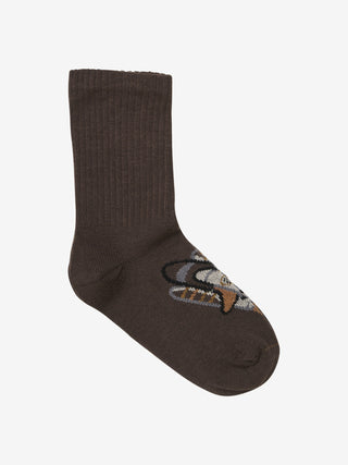 Baumwolle Socken 3er Pack Braun-Grau-Schwarz von Minymo