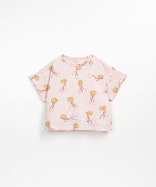T-Shirt Rosa mit Quallenprint für Kinder von Play Up