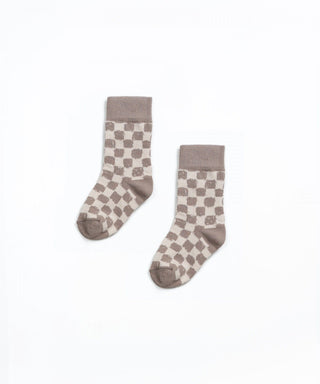 Socken Tones Beige mit Fliesmuster von Play Up