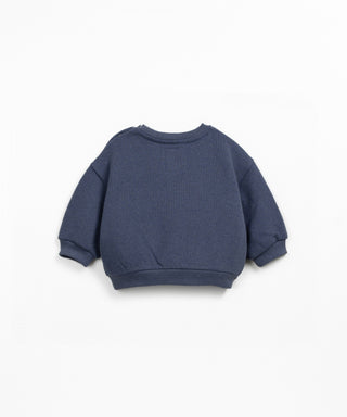 Fleece Sweater für Kleinkinder Mirtilo Blau von Play Up
