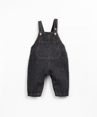 Jeans Latzhose für Kleinkinder Grafite Schwarz von Play Up