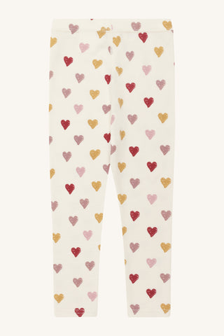 Merinowolle-Bambus Hose Laki Hearts Off White von Hust & Claire