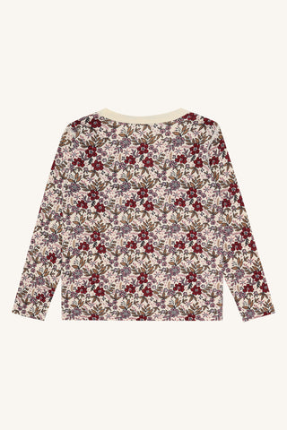 Merinowolle-Bambus Langarm-Shirt Abba Flor Off White von Hust & Claire