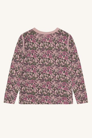 Merinowolle-Bambus Langarm-Shirt Abba Flor Adobe Rose von Hust & Claire