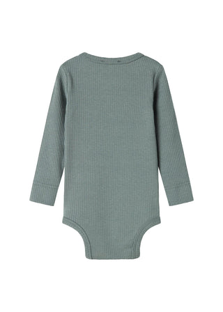 Modal Langarm Rib Body Dusty Green von MarMar Copenhagen
