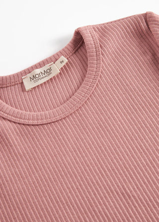 Modal Langarm Rib Shirt Rose Parfait von MarMar Copenhagen