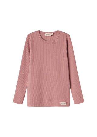 Modal Langarm Rib Shirt Rose Parfait von MarMar Copenhagen