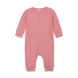 Bambus Langarm Strampler Powder Pink von CeLaVi