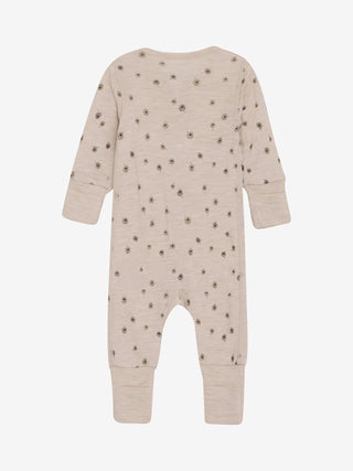 Merinowolle Pyjama Rose Dust mit Pusteblumenprint von CeLaVi