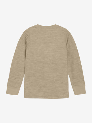 Merinowolle Langarm Shirt Savannah Tan von CeLaVi