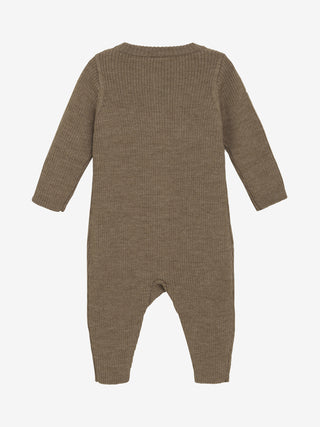 Merinowolle Strick Romper Cocoa Cremevon CeLaVi