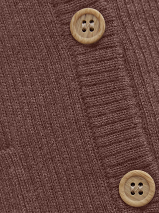 Merinowolle Strick Romper Marron von CeLaVi
