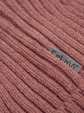 Merinowolle Strickmütze Brick Dust von CeLaVi
