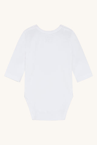 Body Bebe Weiss mit Storchenprint von Hust & Claire