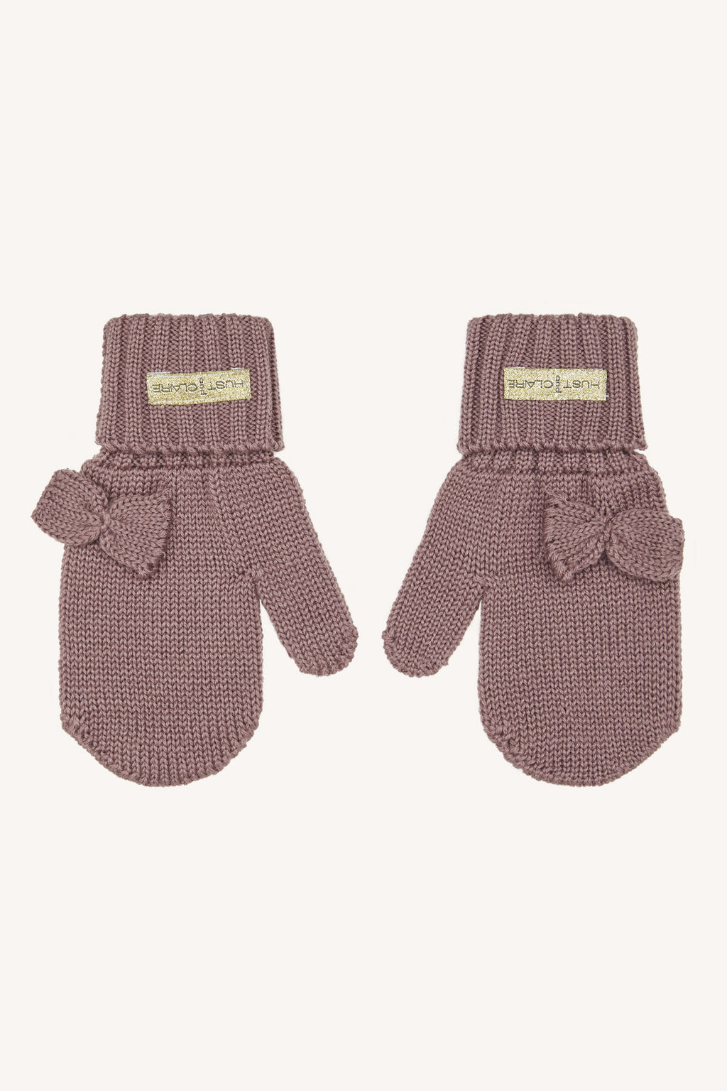 Faust-Handschuhe Florine Mauve mit Schlaufe von Hust & Claire – Ella's Kinderboutique