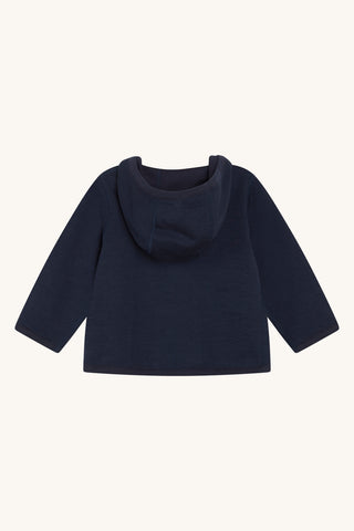 Merinowolle-Bambus Jacke Camil More Navy von Hust & Claire