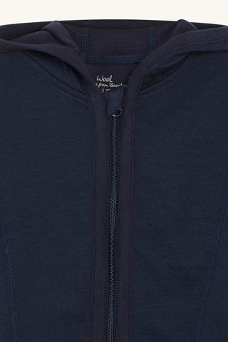 Merinowolle-Bambus Jacke Camil More Navy von Hust & Claire