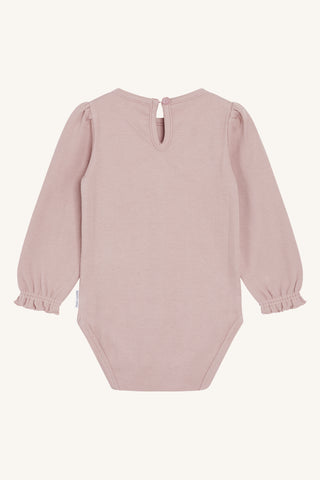 Rib Langarm Body Beatrix Zartrosa von Hust & Claire