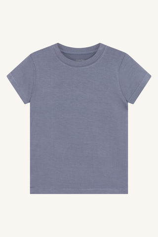 Bambus T-Shirt Austin Blau-Grau von Hust and Claire