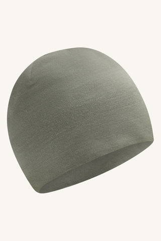 Merinowolle-Bambus Mütze Florio Turtle Khaki von Hust and Claire