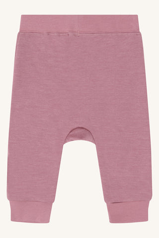Merinowolle Hose Golf Solid Pale Mauve von Hust & Claire