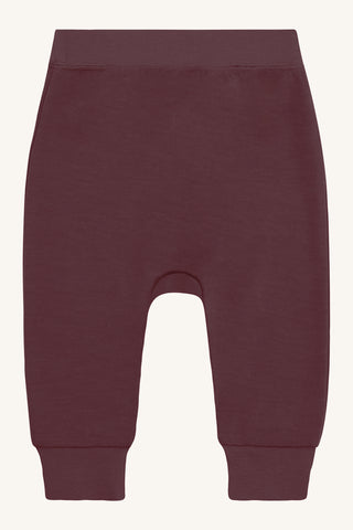 Merinowolle-Bambus Hose Gaby Plum Wine von Hust & Claire