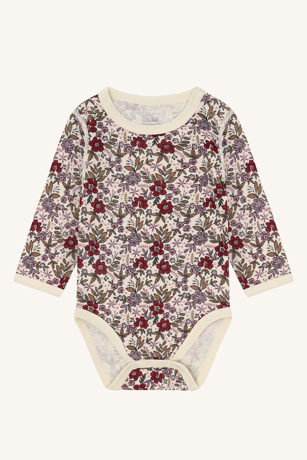 Merinowolle-Bambus Body Baloo Flor Off White von Hust & Claire – Ella's  Kinderboutique