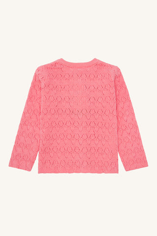 Strickjacke Cilja Koralle-Pink von Hust & Claire