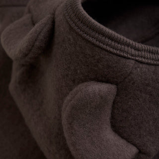 Wollfleece Jacke Braun von Huttelihut