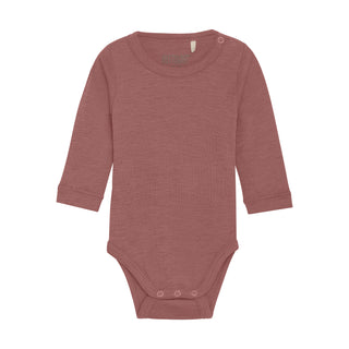 Merinowolle-Seide Body Burlwood Altrosa von Huttelihut