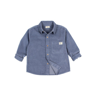 Soft Velour Hemd Artic Blue von Búho Barcelona