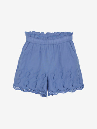 Shorts mit Stickerei Blau von Creamie