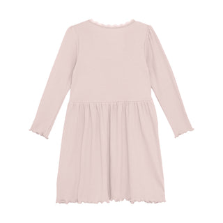 Modal langarm Kleid Sepia Rose für Kinder von Huttelihut