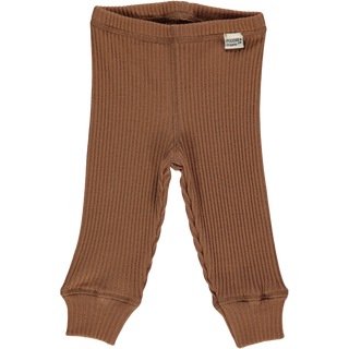 Leggings Gerippt Kaffeebraun von Poudre Organic