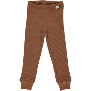 Leggings Gerippt Kaffeebraun von Poudre Organic