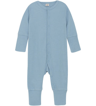 Bambus Langarm Strampler Dusty Blue von CeLaVi