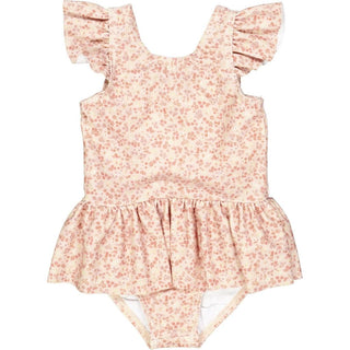 Badekleid Diddi mit Zartrosa Miniblumenprint von Wheat